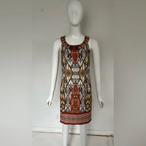 Gabriel Brothers Multicolor Beaded Sleeveless Women Dress Size 4 NWT